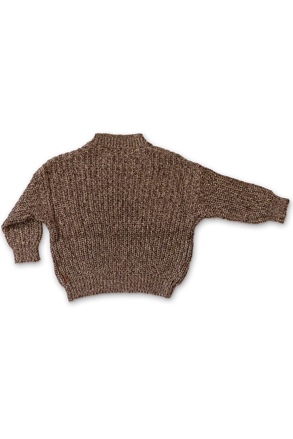 ADULT CHUNKY KNIT SWEATER | BARK