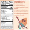 Nutrition facts and ingredients list for a product with an illustration of a bag of dates playing a guitar.