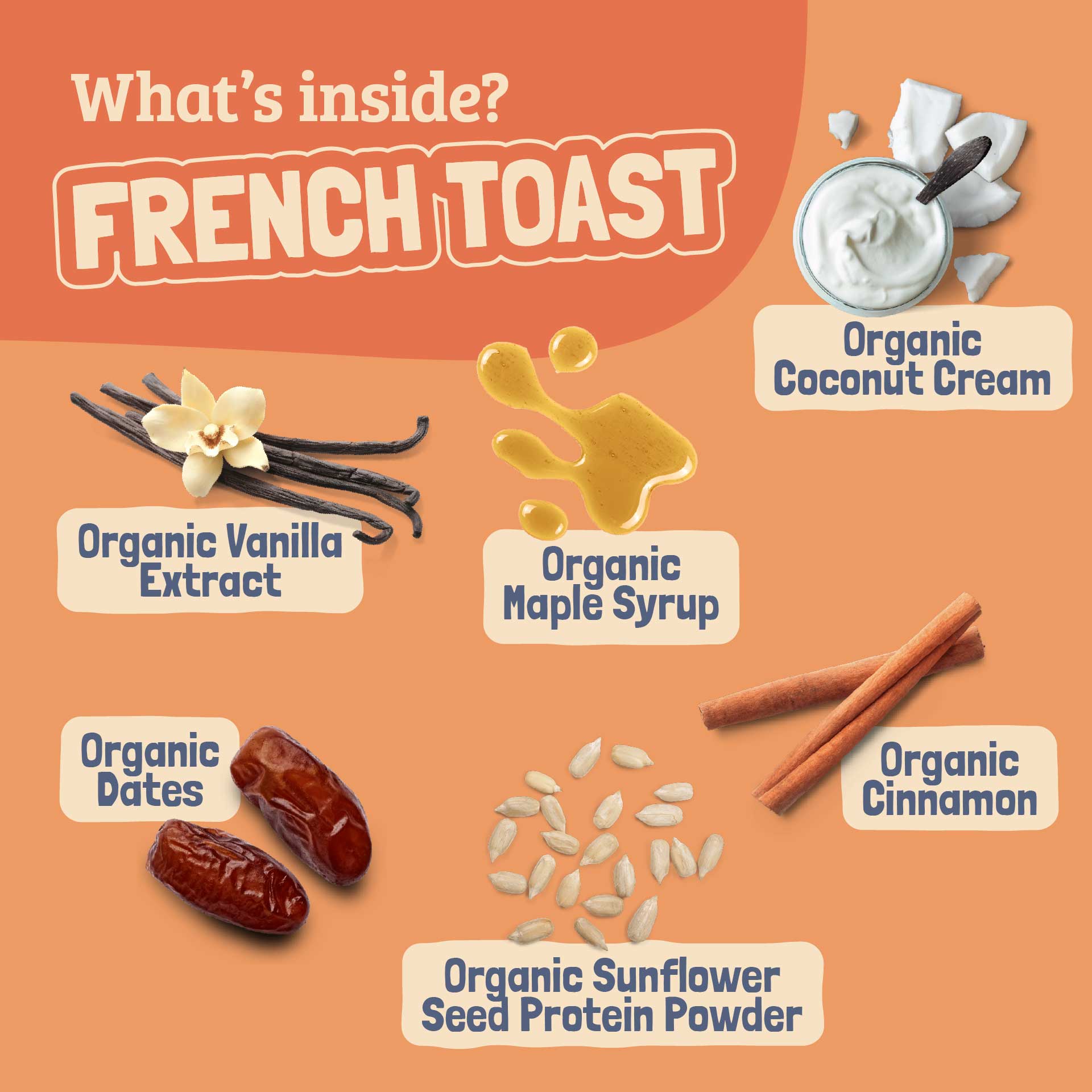 Skout Organic French Toast Kids Bar — plant-based, allergy-friendly snack for kids on the go