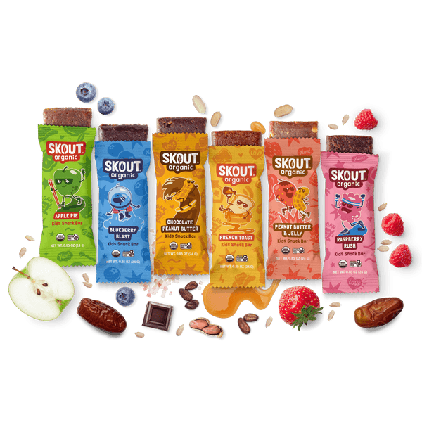 Skout Organic Kids Bar Variety Pack – 36 Pack | Plant-Based Snack Bars