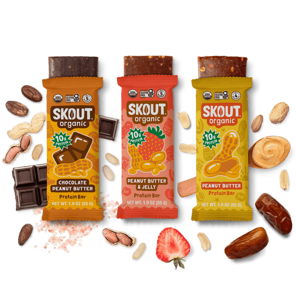 Skout Organic Peanut Butter Protein Bar Bundle | 15-Pack