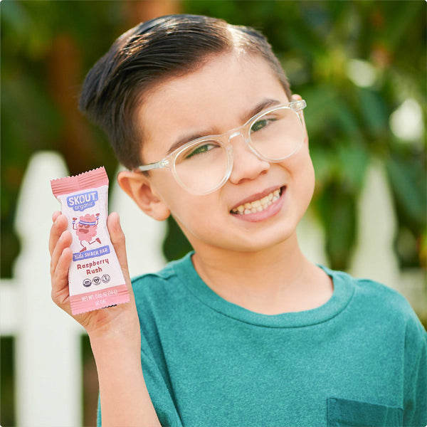 Skout Organic Raspberry Rush Kids Bar | 5 Organic Ingredients
