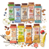 Assorted Skout organic snack bars with various flavors on a dark background.