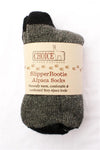 Indulge in the ultimate comfort with our SlipperBootie Alpaca Socks. Made from sustainable alpaca wool, these socks are incredibly warm, breathable, and odor-resistant. Perfect for lounging, working, or sleeping, our socks are the ideal choice for anyone seeking comfort and sustainability. Order yours today!