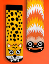 KIDS SLOTH & CHEETAH NO SLIP SOCKS