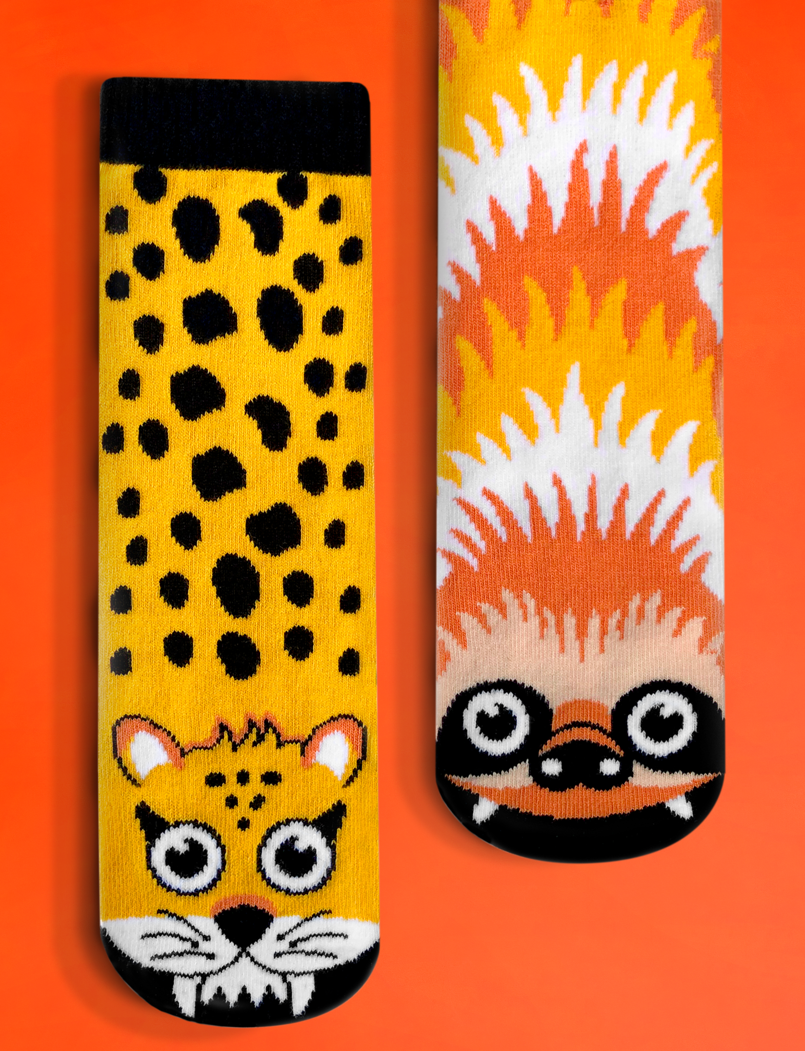 ADULT SLOTH & CHEETAH SOCKS