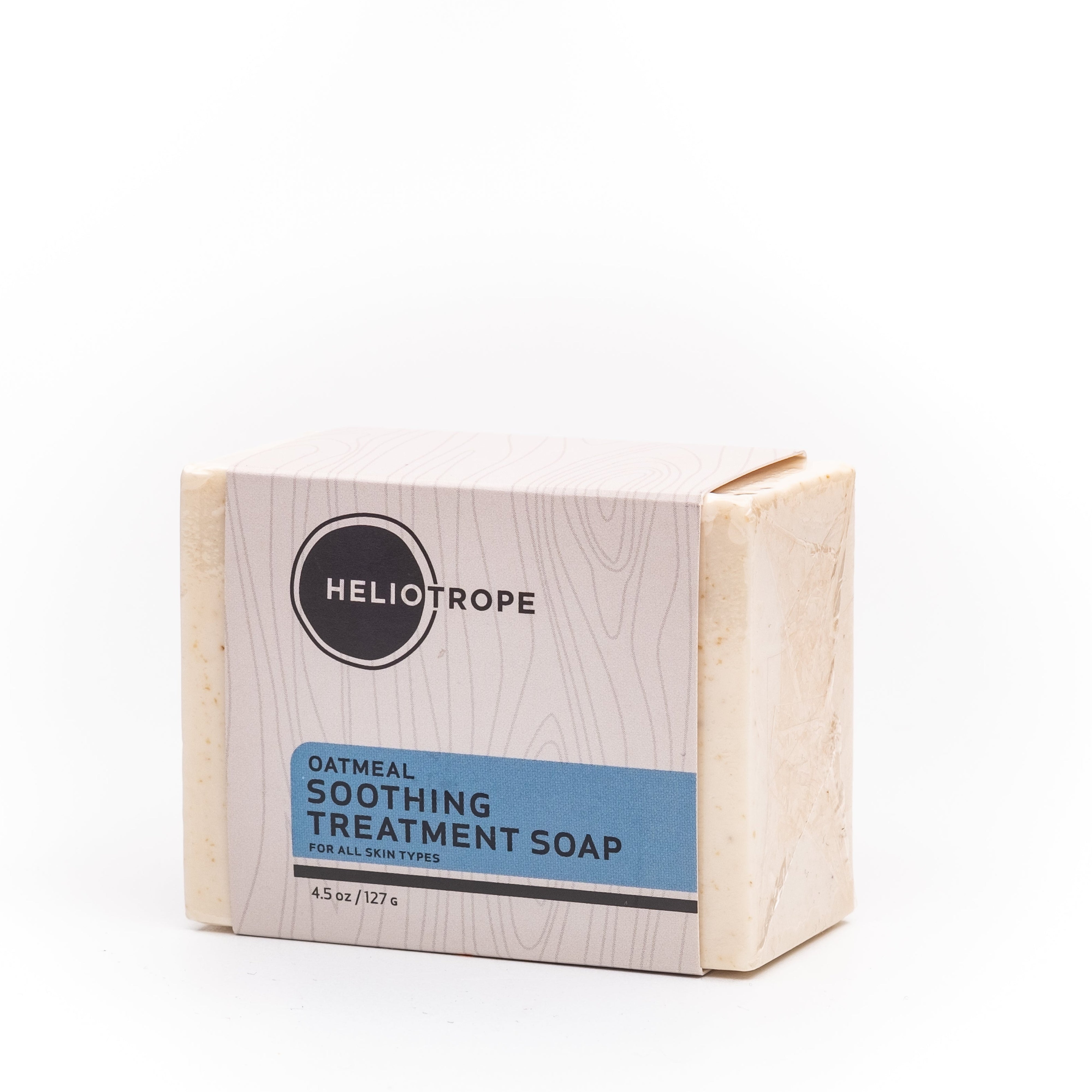 Heliotrope SF Oatmeal Soothing Treatment Soap bar for sensitive and dry skin, 5 oz, made with natural oat and coconut oil
