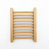 Wooden towel rack on a white background