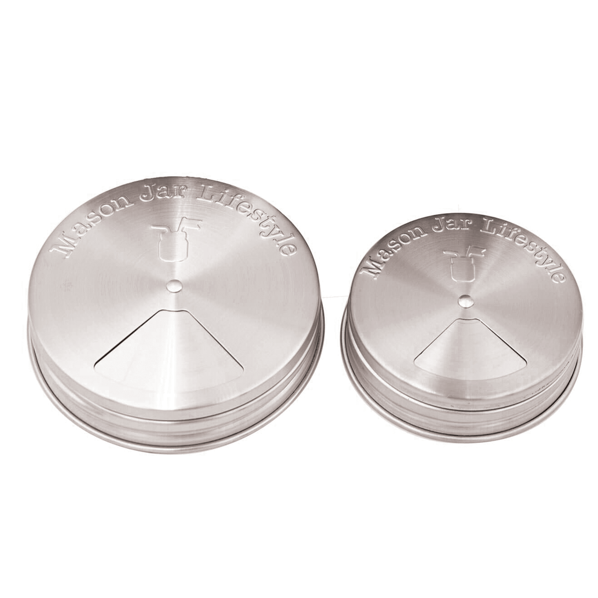 Spice Shaker Stainless Steel Lids for Mason Jars 4 Pack