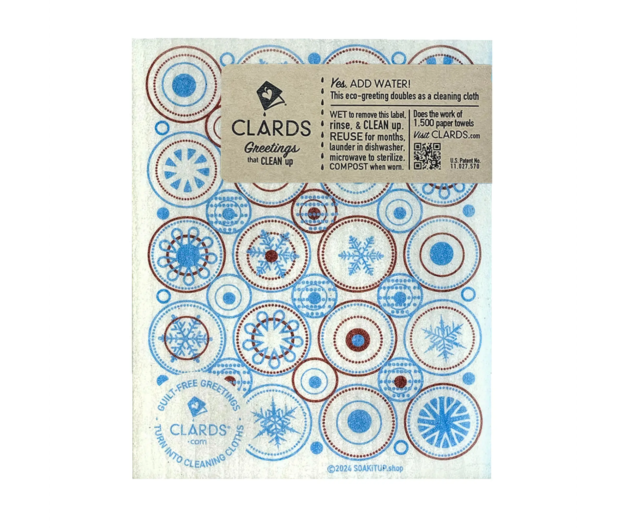 Enough with the Nuts Squirrel Vintage Etching Winter Clard- Greetings that Clean Up