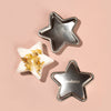 Finished star-shaped bath bomb made using the makesy® stainless steel star mold