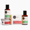 Heliotrope SF Discovery Kit gift box with travel-size body lotion, shower gel, goat's milk soap and mini massage candle
