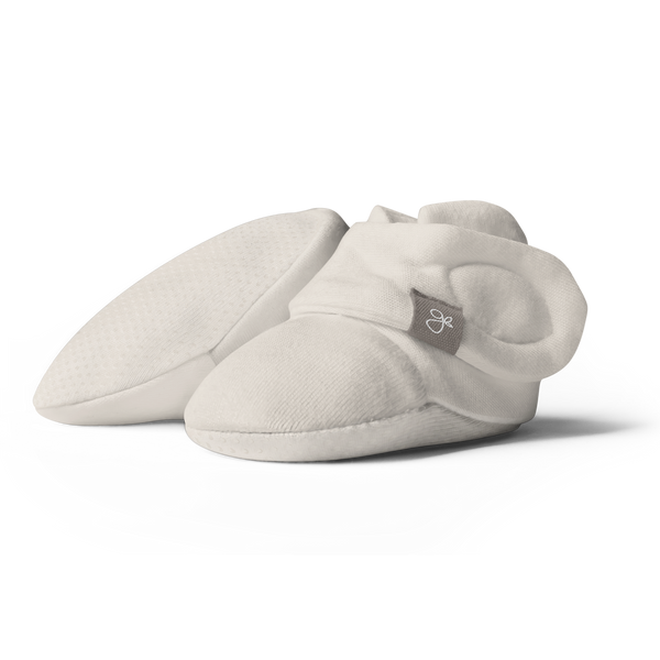 Stay On Baby Boots in Birch | Organic Bamboo & Cotton | goumikids