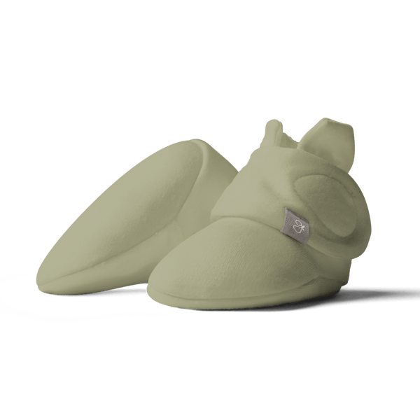 goumikids Stay-On Baby Boots – Artichoke | Bamboo & Organic Cotton