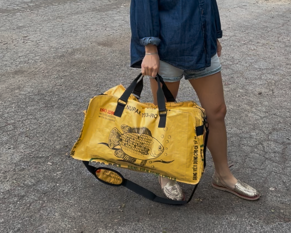 TORRAIN Medium Duffel Bag – Upcycled & Recycled Travel Bag