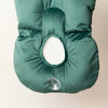 Plum+Sparrow Teal Dream Infant Sink Bather laid out showing full 20 inch length and 14 inch width dimensions