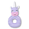 Cupcake the Unicorn organic cotton teething rattle for babies