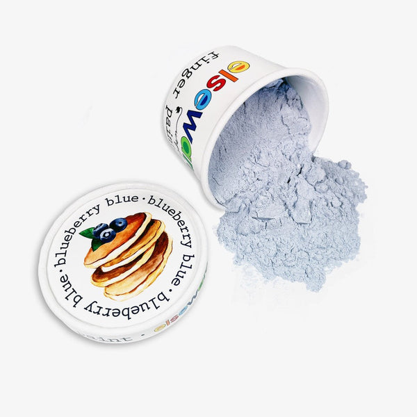 Kids using non-toxic natural finger paint from the elseware unplug Creative Painting Bundle