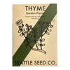 Packet of Seattle Seed Company open-pollinated thyme seeds for home herb gardens