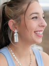 Fair Anita Rainy Day Earrings flat lay – nickel-free silver cloud earrings