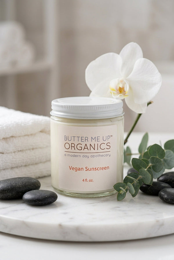 Vegan Organic Sunscreen SPF 45 — Non-Nano Zinc Oxide, Reef Safe