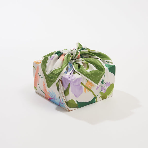 Furoshiki Gift Wrap by Danni Ha | 28" Recycled Polyester Fabric Wrap