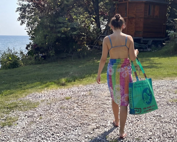 TORRAIN Valley Tote – Upcycled Zip Tote Bag | Sustainable & Ethically Made
