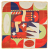Close-up of Vision silk furoshiki wrap showing Essery Waller's original print and embedded poem detail