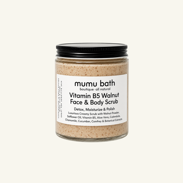 Vitamin B5 Walnut Face & Body Scrub – Natural Exfoliating Scrub