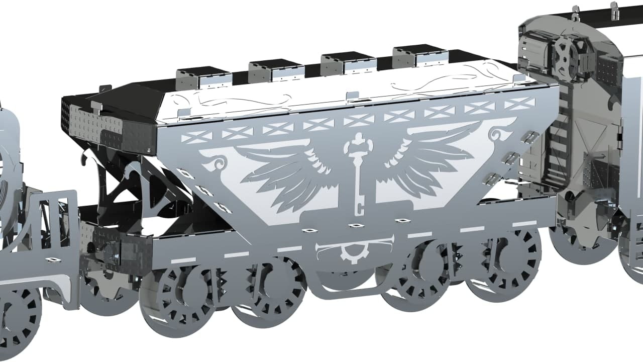 Freight train wagon model from the Heavy Loco set