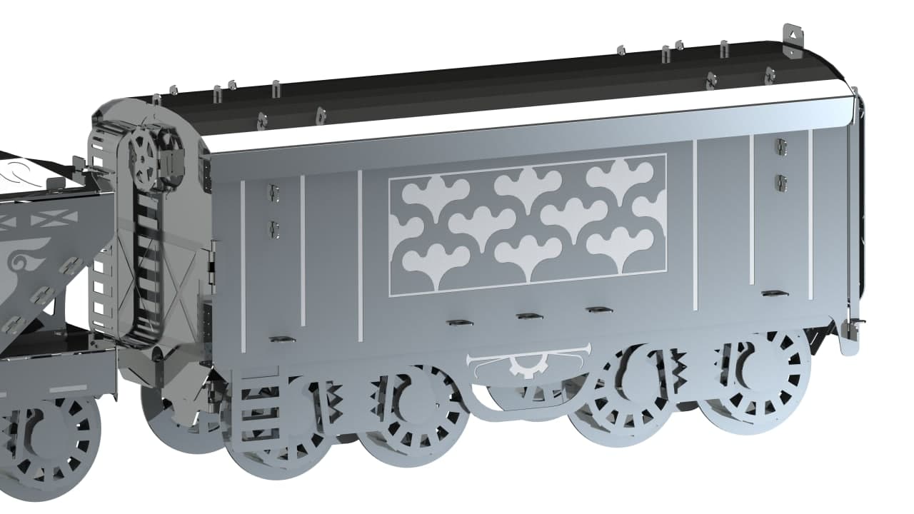 Freight train wagon model showing detail from the Heavy Loco set