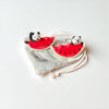 Panda & Watermelon Chopstick Rest shown with chopsticks resting on it