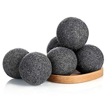 Grey Alpaca Dryer Balls – Natural Fabric Softener & Static Reducer