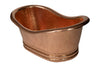 30" Oval Tub Shaped Hammered Copper Cooler