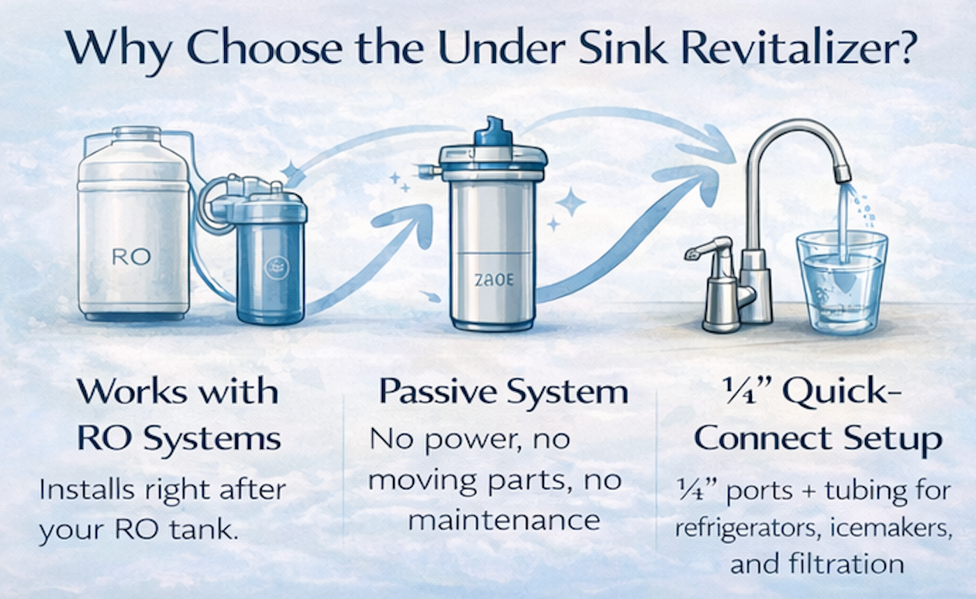 Why choose the Natural Action Sink Revitalizer for reverse osmosis systems – benefits overview