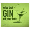 Wipe That GIN Off Your Face eco-friendly Swedish dishcloth by Soak iT Up — gin-themed reusable sponge cloth made from cellulose and cotton
