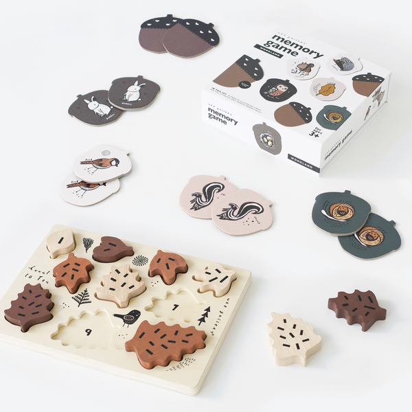 Woodland Adventure Bundle | Educational Wooden Puzzle & Memory Game for Kids