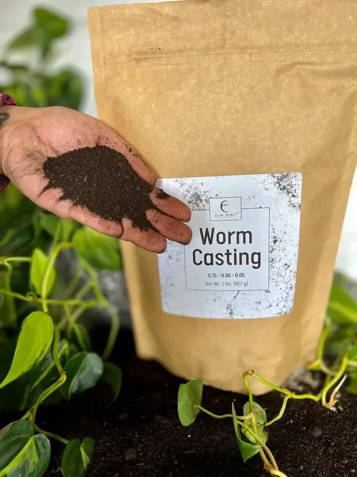 Premium Organic Worm Castings – 2 lbs | Natural Garden Fertilizer
