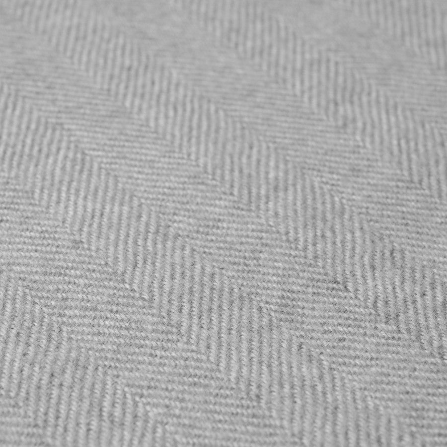 Close-up of herringbone weave detail on a 100% baby alpaca throw blanket made in Peru by Purely Alpaca