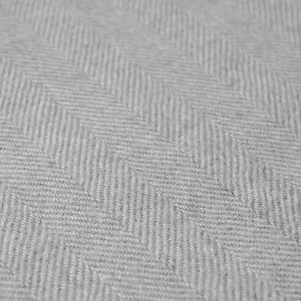 Close-up of herringbone weave detail on a 100% baby alpaca throw blanket made in Peru by Purely Alpaca