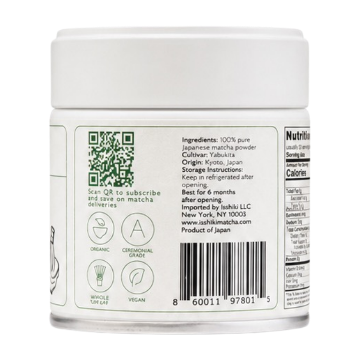 Yabukita Single Cultivar Organic Matcha Powder, additional product view