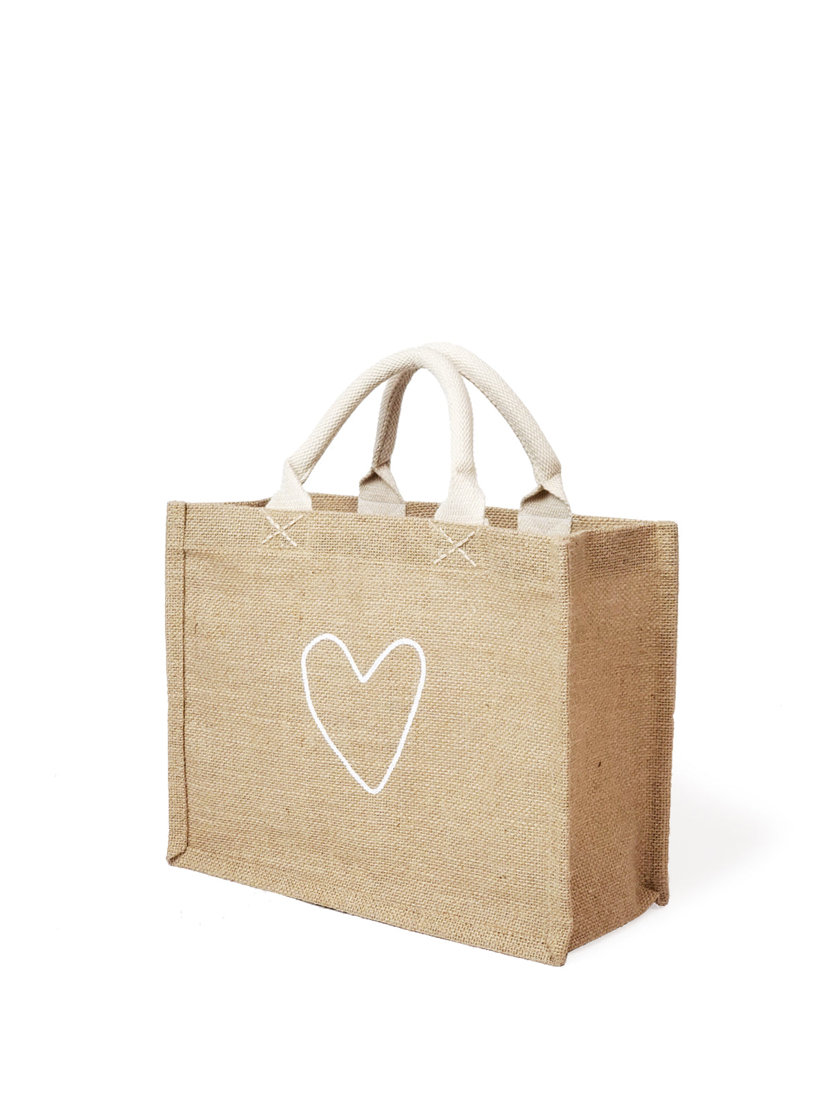 A stylish and sustainable gift bag made from natural jute. Perfect for any occasion, this reusable bag is both beautiful and eco-friendly.