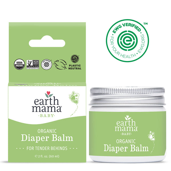 Earth Mama's Organic Diaper Balm - soothe & protect diaper rash naturally! Eco-friendly, safe, multi-tasking. Hospital-chosen, cloth diaper friendly. Shop now!