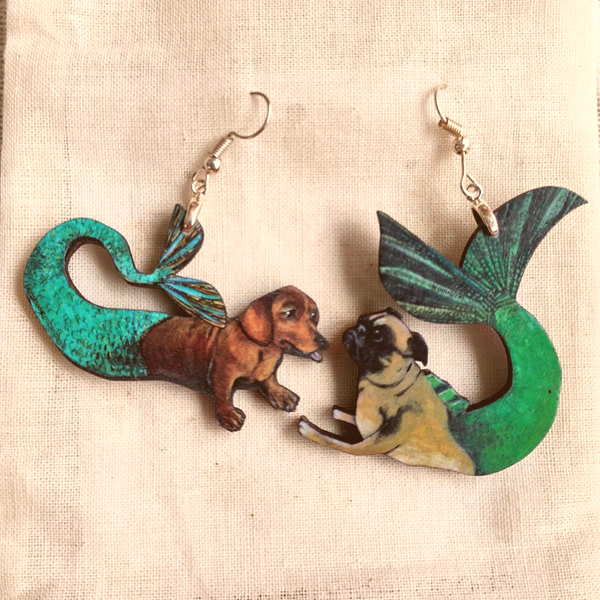 Dachshund earrings clearance