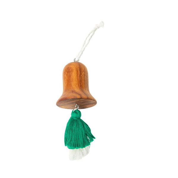 Handcrafted Fair Trade Reclaimed Wood Bell Ornament: A Touch of Rustic Charm for Your Holiday Décor**