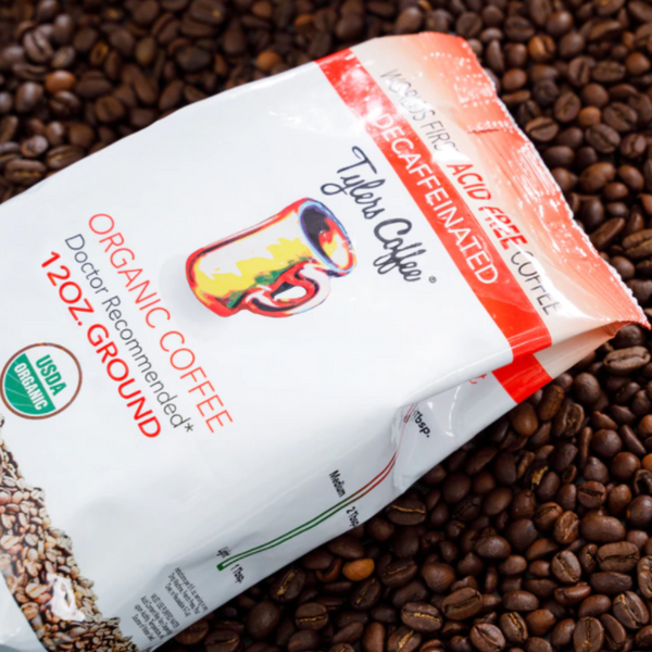 Decaf Whole Bean (12oz Bag) - Acid-Free, Organic, AAA Arabica From Mexico Tylers Coffee