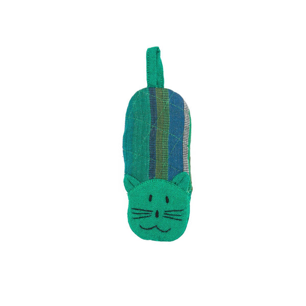 Green Cat Skillet Handle Holder - Handmade, Zero Waste and Fair Trade
