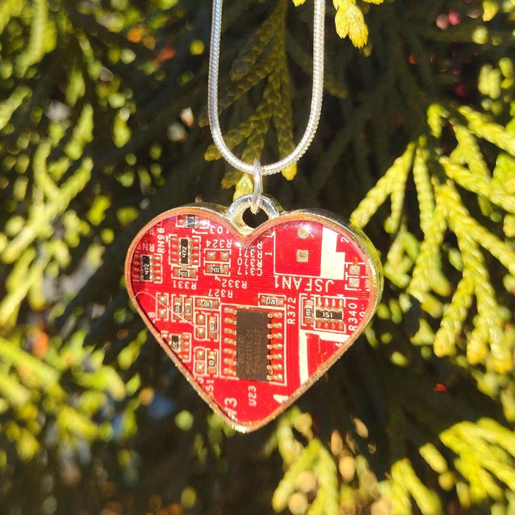 Heart Necklace - Zero Waste, Eco-Friendly Circuit Breaker Labs