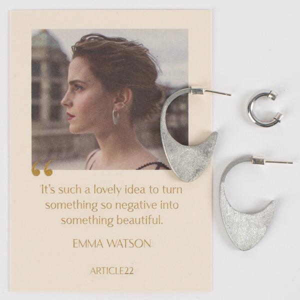 Sustainable Ethical Shrapnel Earrings Worn by Emma Watson
