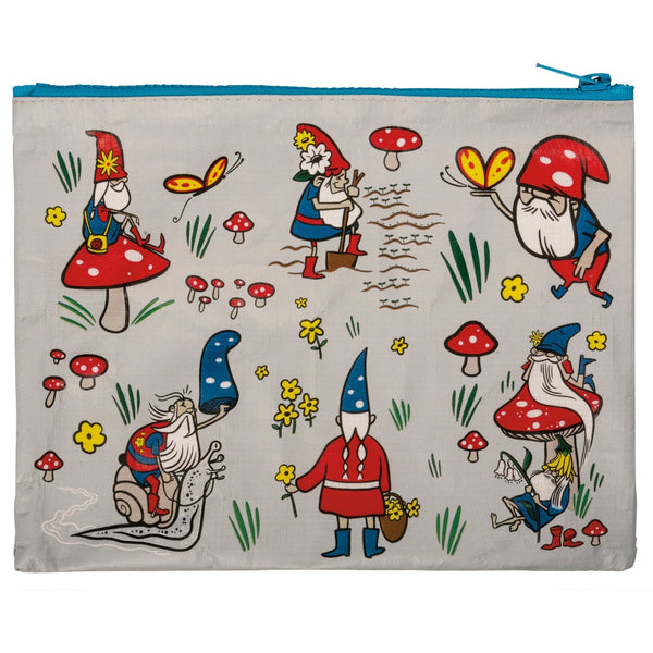 Store your essentials in style with the Gnome Zipper Pouch! Made from recycled materials & featuring an adorable gnome design, it's eco-friendly & perfect for pens, makeup, travel & more. Shop now & add a touch of whimsy to your day!